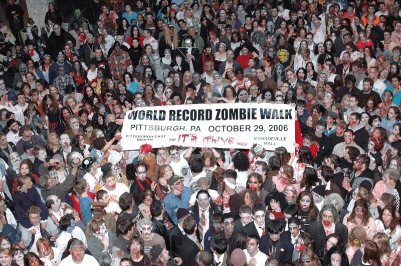 World Record Zombie Walk at Monroeville Mall