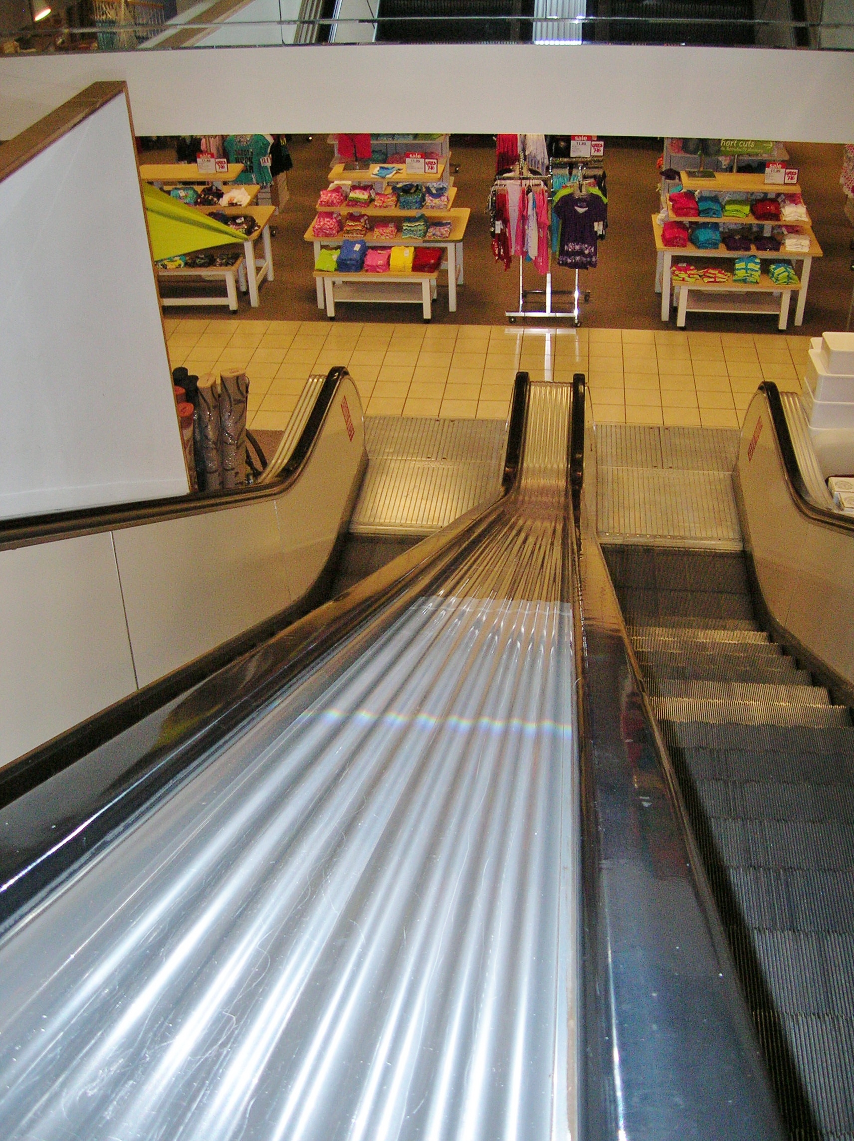 Escalator inside JC Penney at Monroeville Mall in 2009.