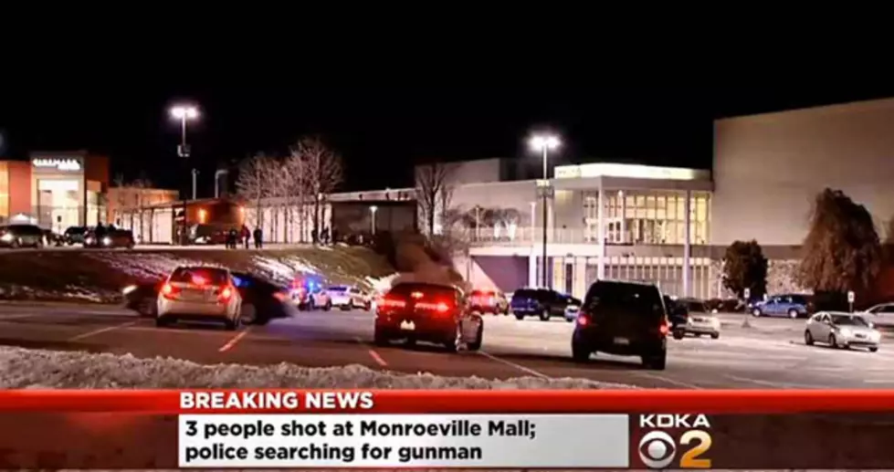 Police outside the Monroeville Mall near Pittsburgh
